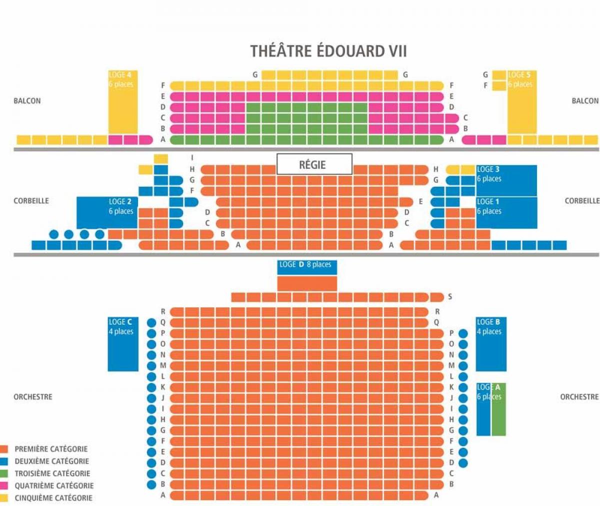 Карта на театър edouard 7