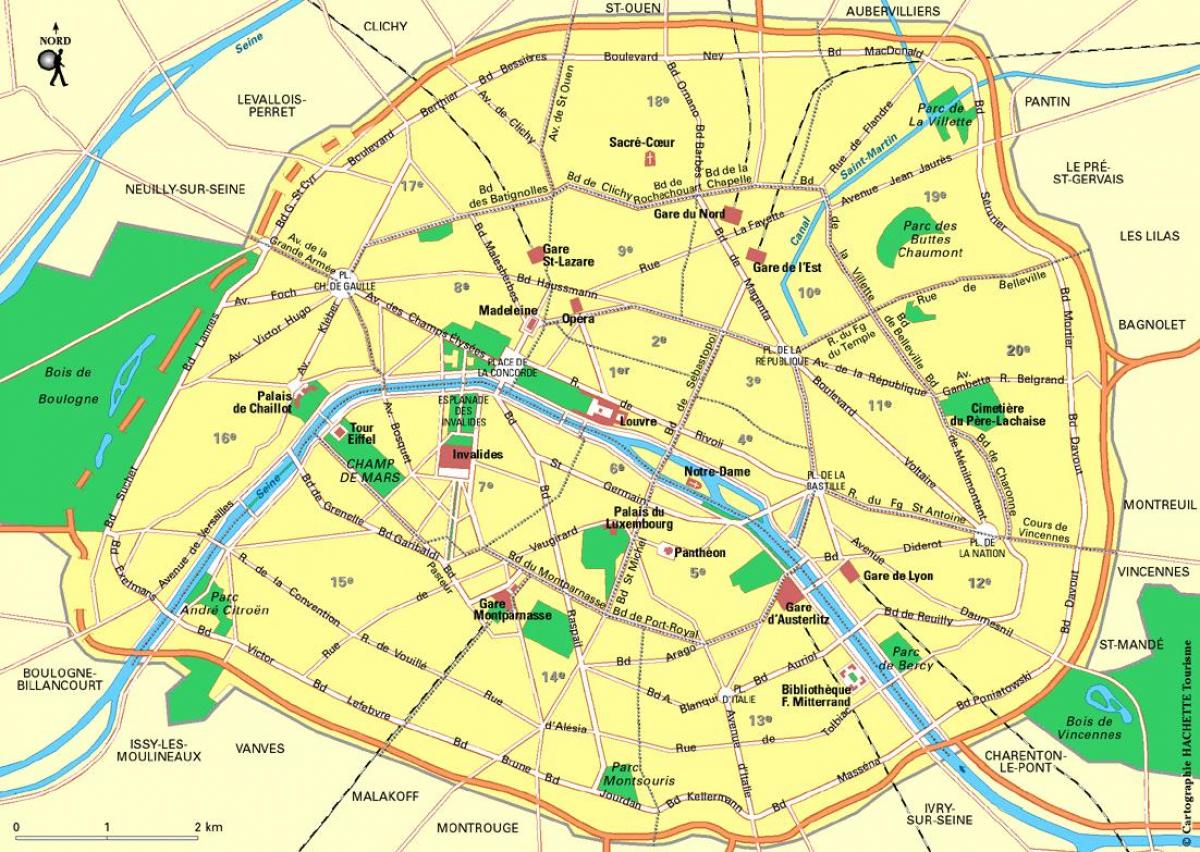 Карта на парижкия станции