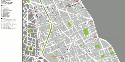 Карта на 11-ти район на Париж