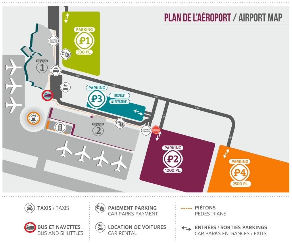 Карта Бове летище