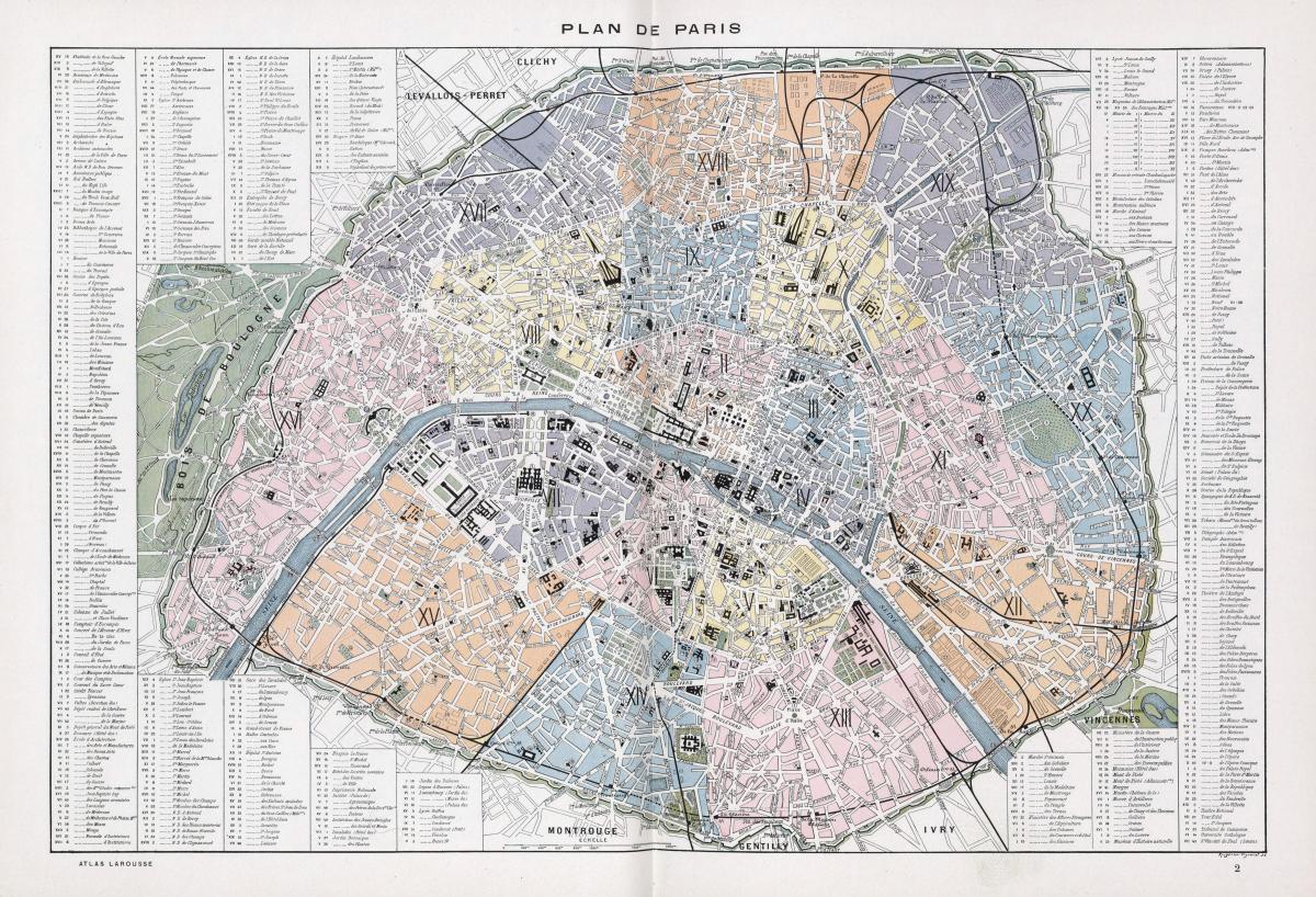 Карта На Париж 1900
