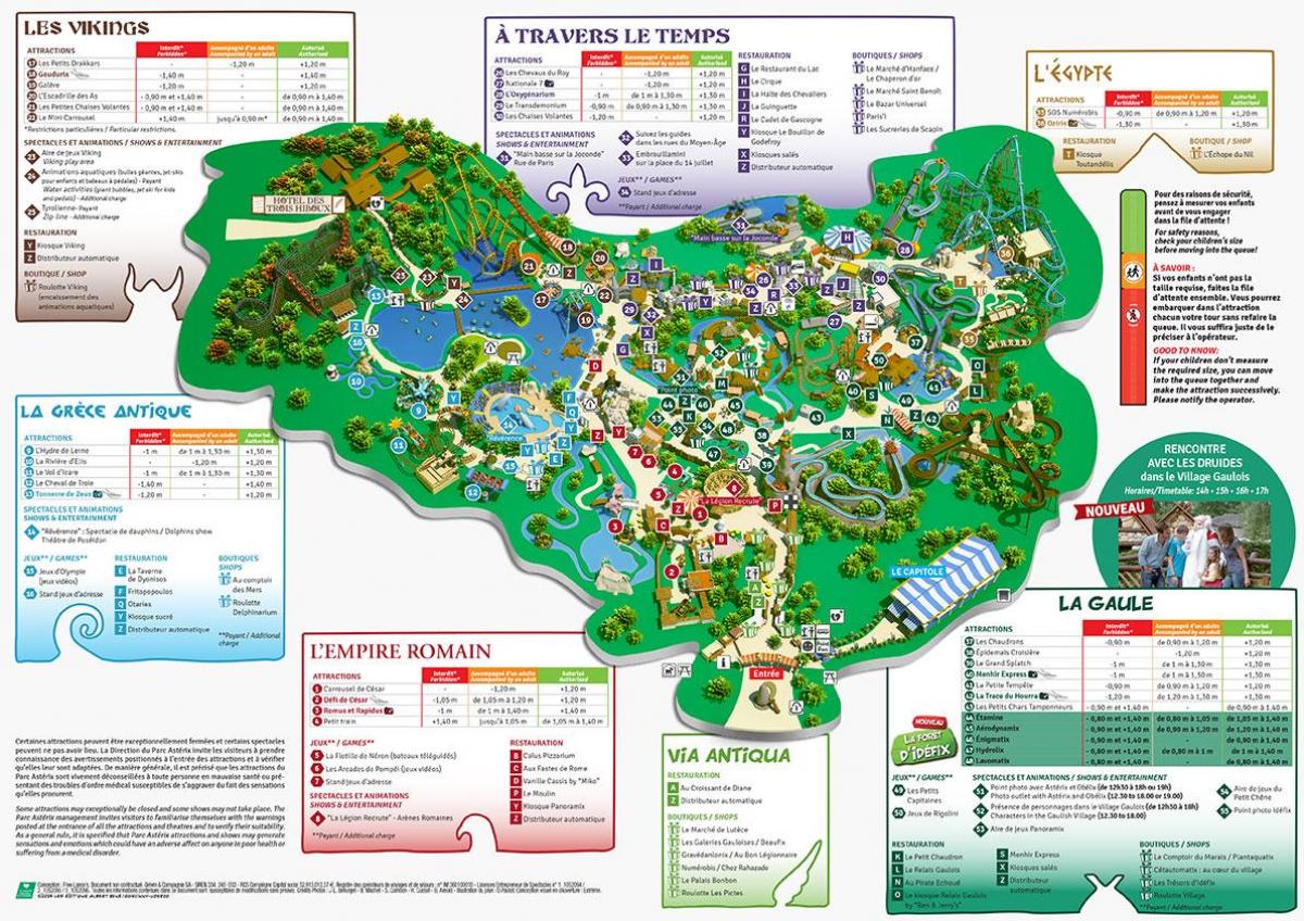 Карта на Астерикс парк