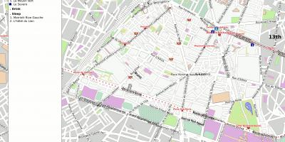 Карта на 14-ти район на Париж