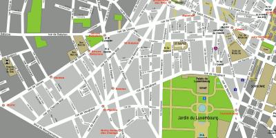 Карта 6-ти район на Париж