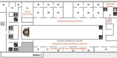 Карта на музей д ' Орсе ниво 2