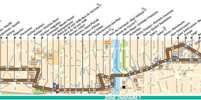 Картата автобусни Париж линия 95