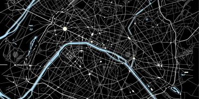 Карта на Париж в черно и бяло