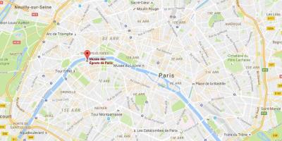 Карта на Париж, канализация