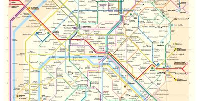 Карта на метрото в Париж