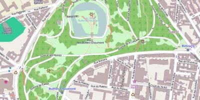 Карта Парк бютт-Chaumont